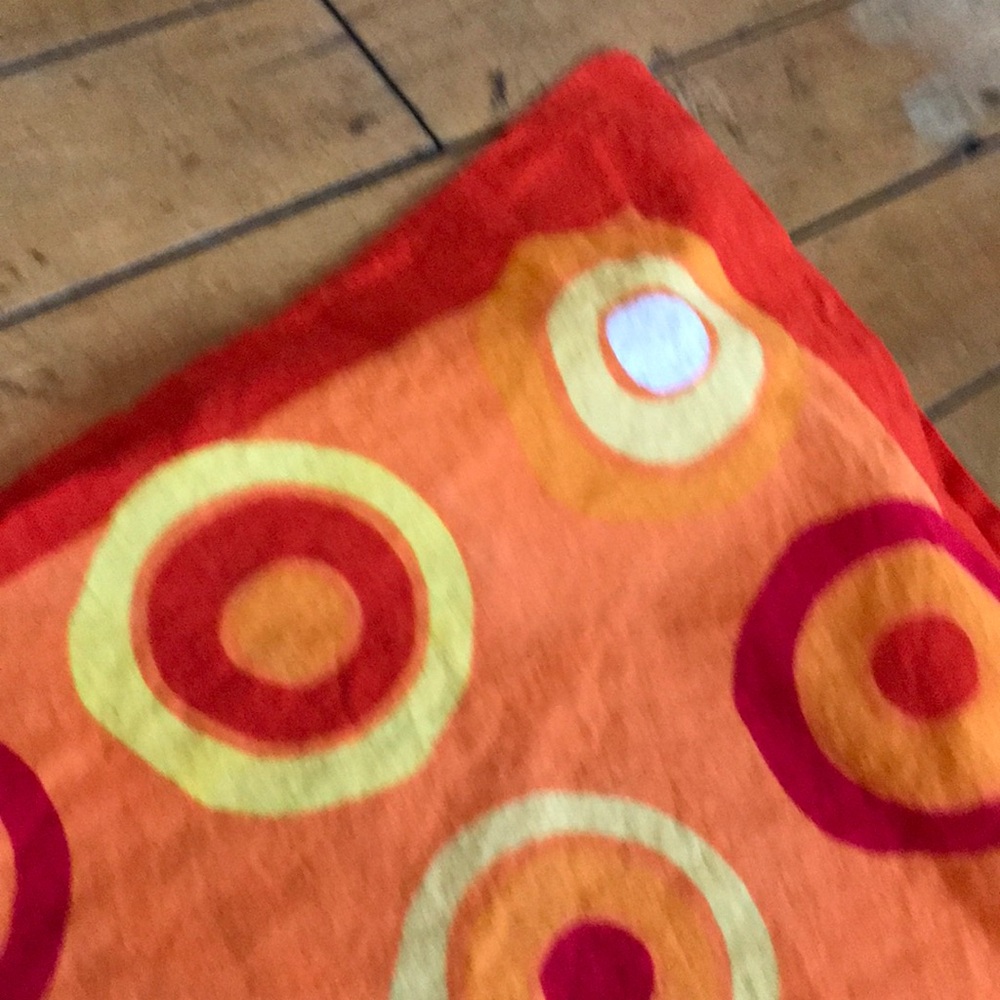 Colorful Circle Pattern Scarf - Picture 5 of 6